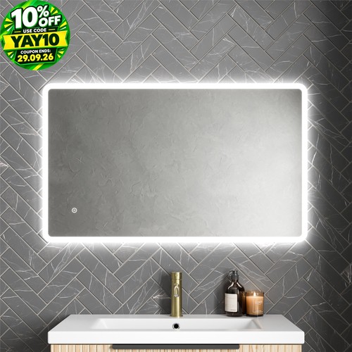 Rectangle led bathroom - led, mirror