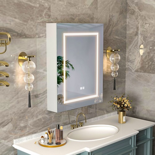 Illuminated bathroom mirror - illuminated,