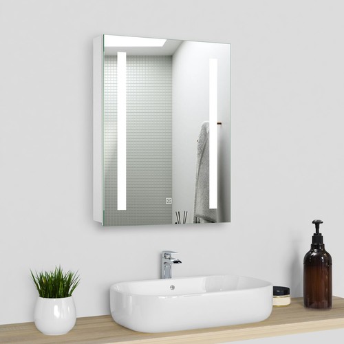 Led bathroom mirror cabinet - bathroom,