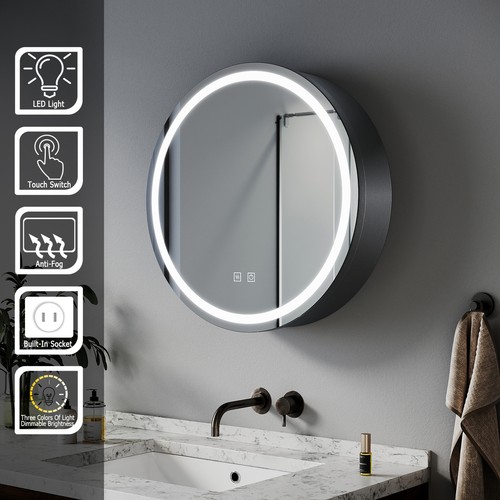 Led bathroom mirror - led, cabinet