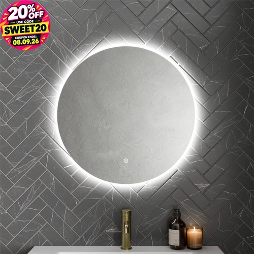 Round led mirror - round,