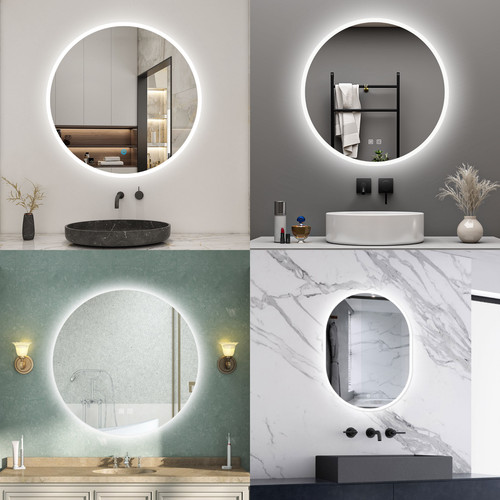 Illuminated bathroom mirror - illuminated,