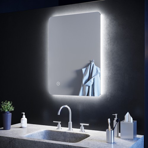 Backlit led bathroom - backlit, mirror