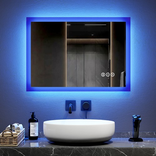 Emke bluetooth bathroom mirror - bathroom,