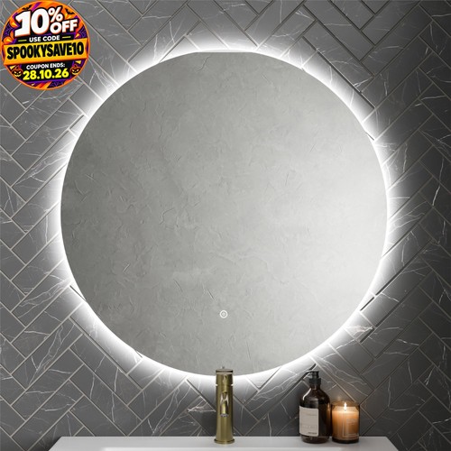 Round led mirror - round,