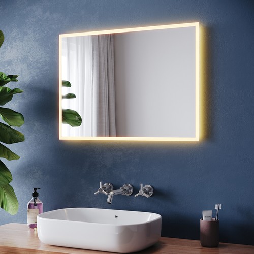 Led bathroom mirror with - led,