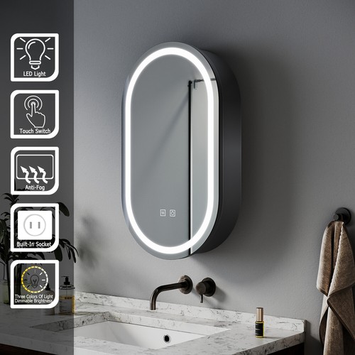 Led bathroom mirror cabinet - bathroom,