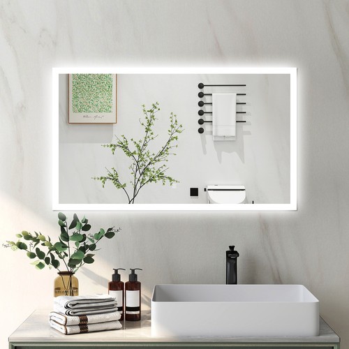 Bathroom mirror with led - mirror, light