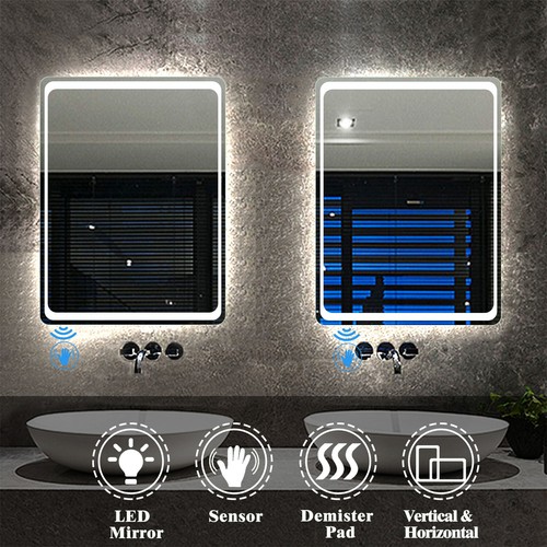 Illuminated bathroom mirror - bathroom,