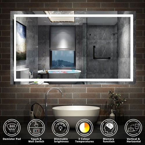 Bathroom mirror with color - mirror,