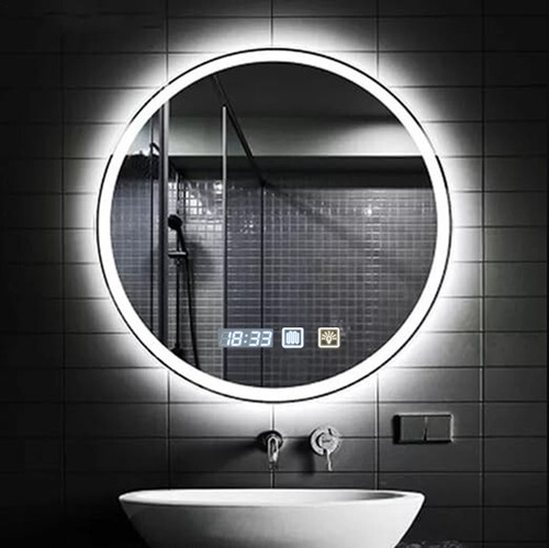 Round bathroom led - led, mirror