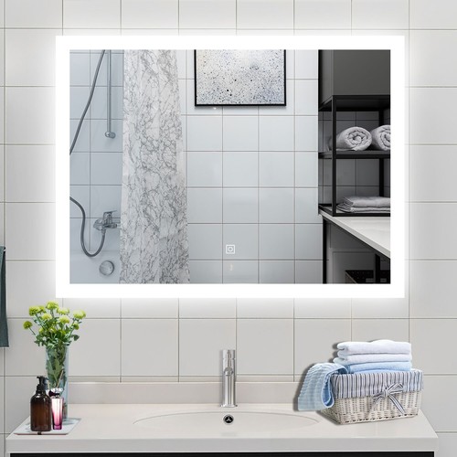 Bathroom mirror with led - bathroom,