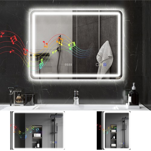 Bluetooth bathroom mirror with - bluetooth,